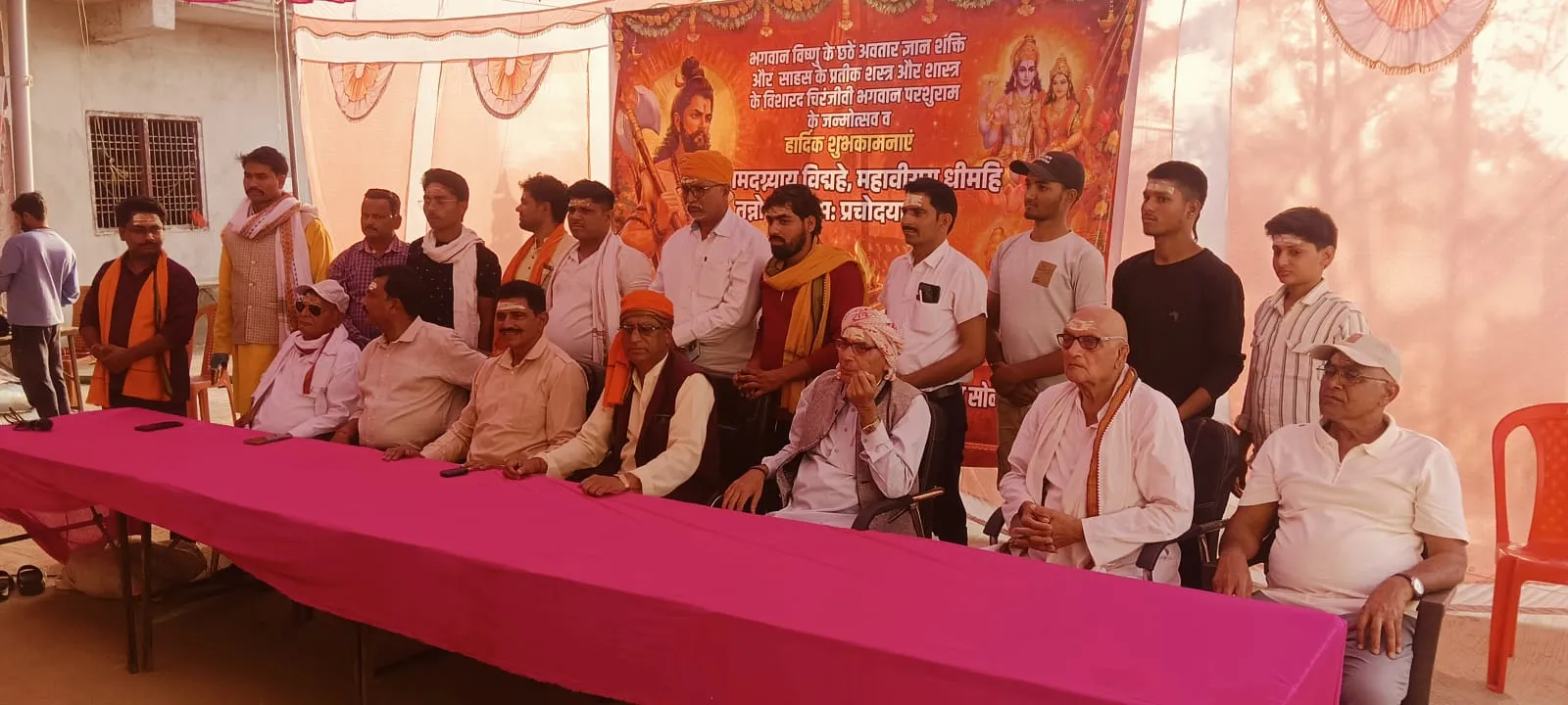 केवाल में ब्राह्मण समाज ने  धूम धाम से मनाई भगवान परशुराम की जयंती