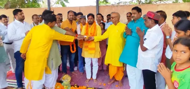 बस्ती के स्थापना दिवस पर वशिष्ठ महोत्सव के लिये भूमिपूजन