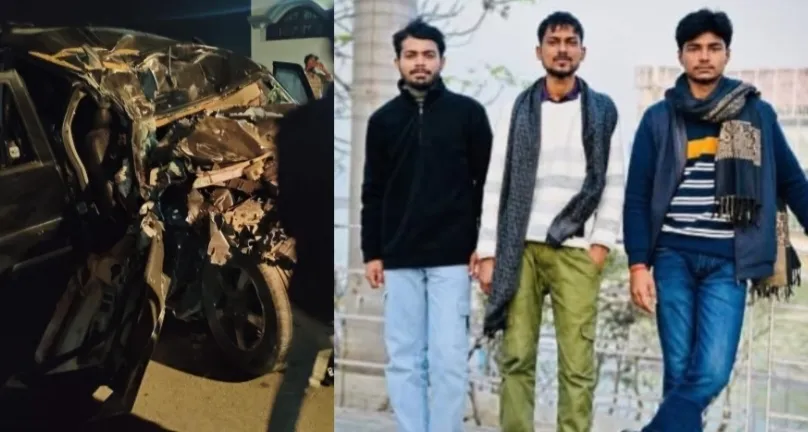 गोरखपुर: तेज रफ्तार बनी काल—स्कॉर्पियो-ट्रैक्टर ट्रॉली की भिड़ंत में तीन युवकों की मौत