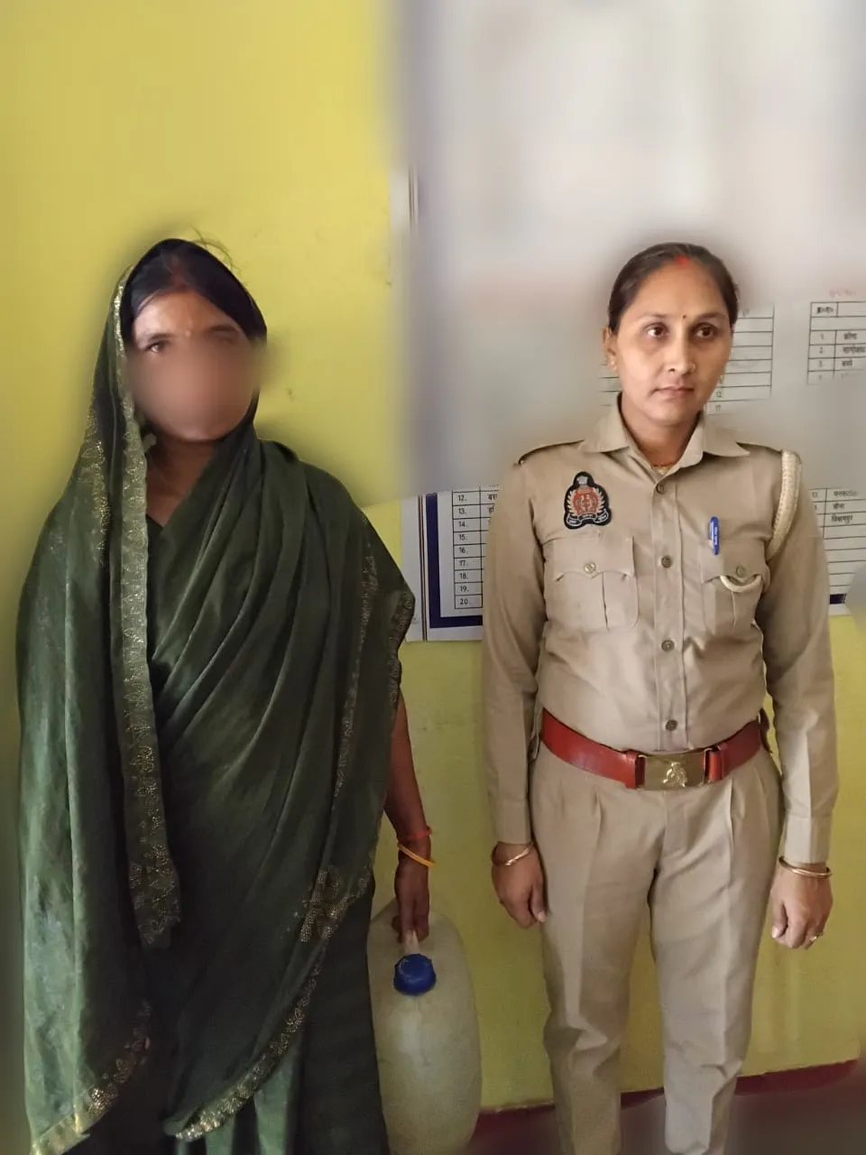 बभनी पुलिस ने किया अवैध कच्ची शराब के विरुद्ध कार्रवाई, 01 अभियुक्ता गिरफ्तार