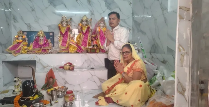 भक्तिमय वातावरण  हुआ विशाल भंडारा 