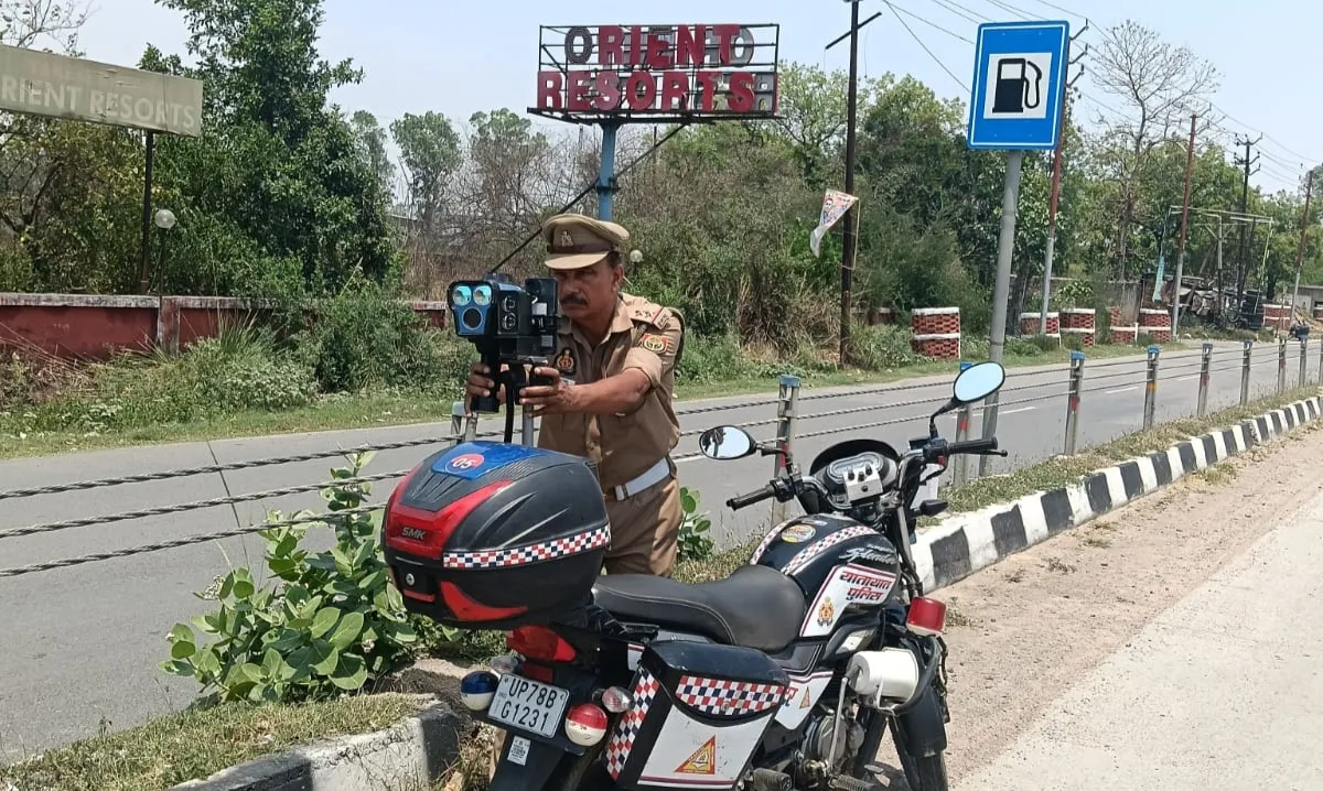 नेशनल हाईवे 34 व 19 पर ओवर स्पीड वाहनों पर हो रही है बड़ी कार्यवाही, 325 वाहनों के चालान 