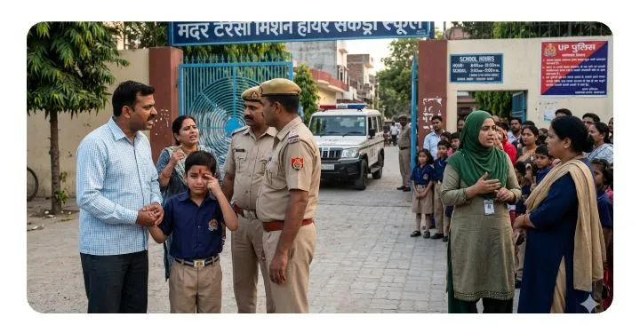 स्कूल में तिलक लगाकर पहुंचा छात्र ,तो टीचर ने जड़ा थप्पड़, परिजनों ने जमकर काटा हंगामा
