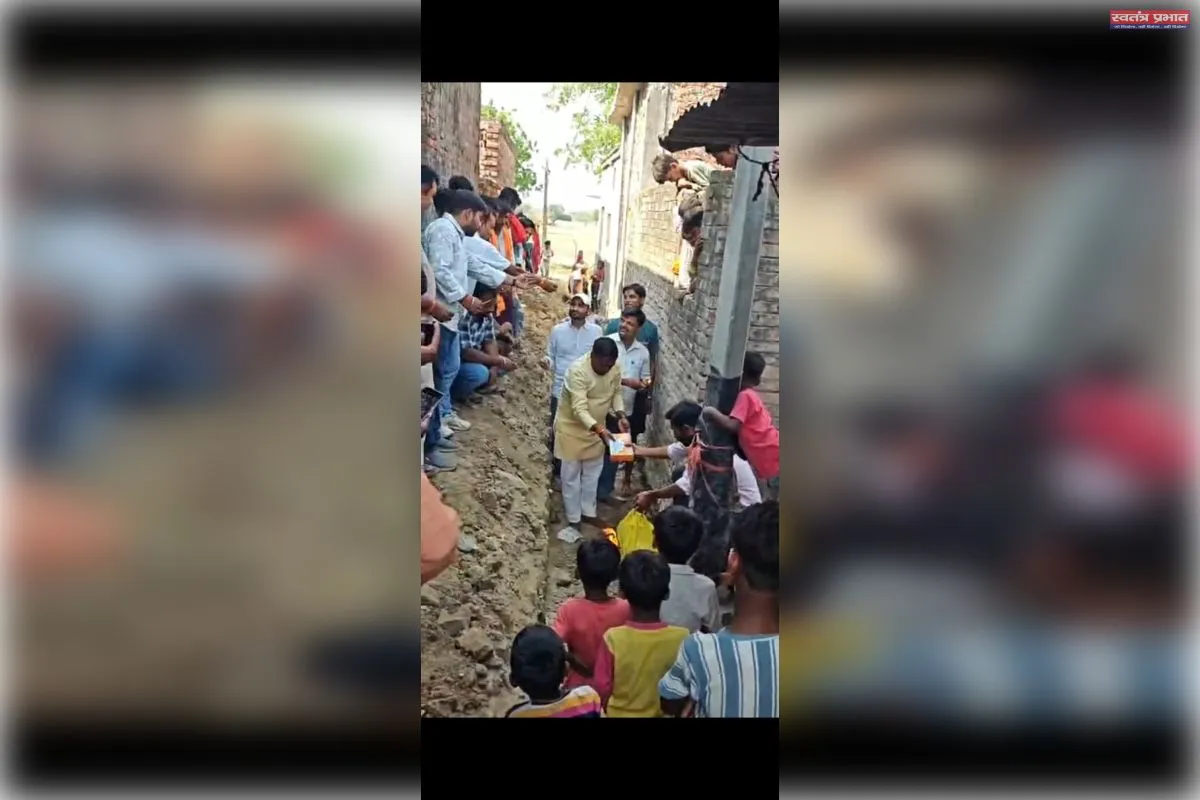 बिस्कोहर : सड़क और नाला निर्माण का हुआ शिलान्यास
