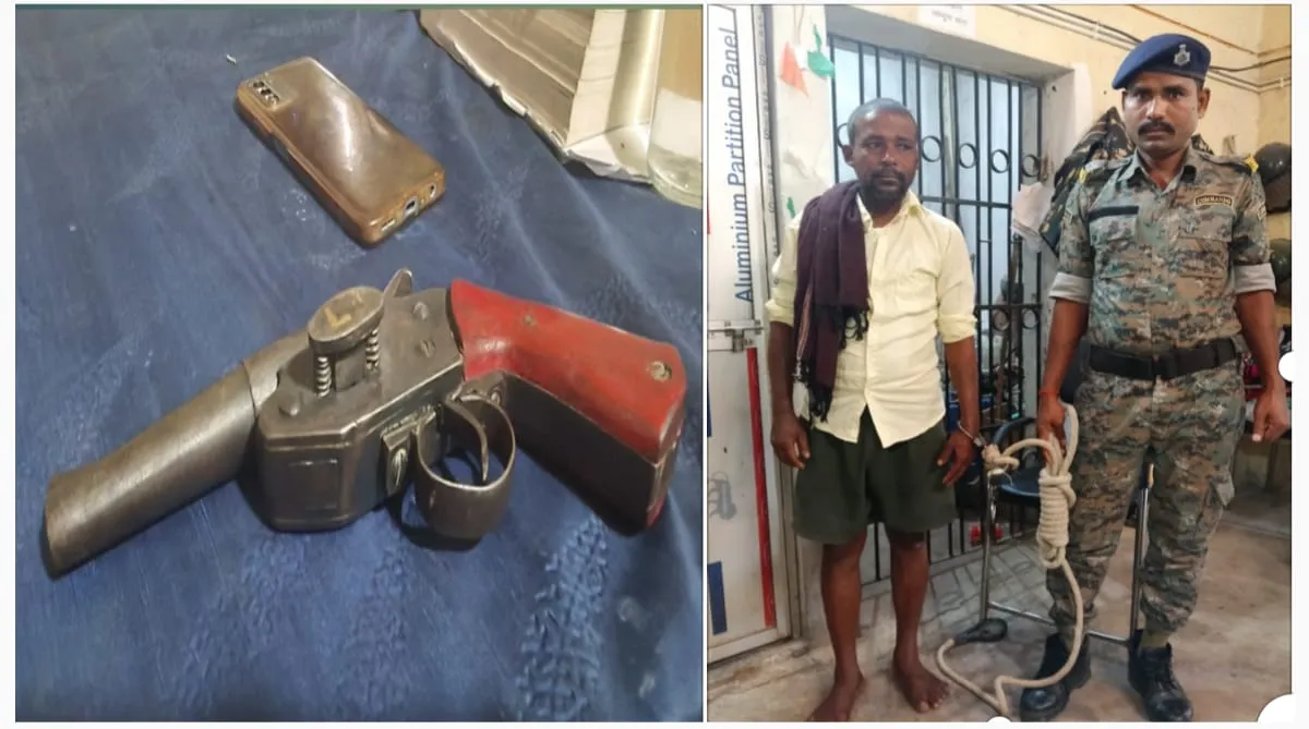 लहसुना थाना पुलिस की बड़ी कार्रवाई, देसी कट्टा के साथ अपराधी गिरफ्तार