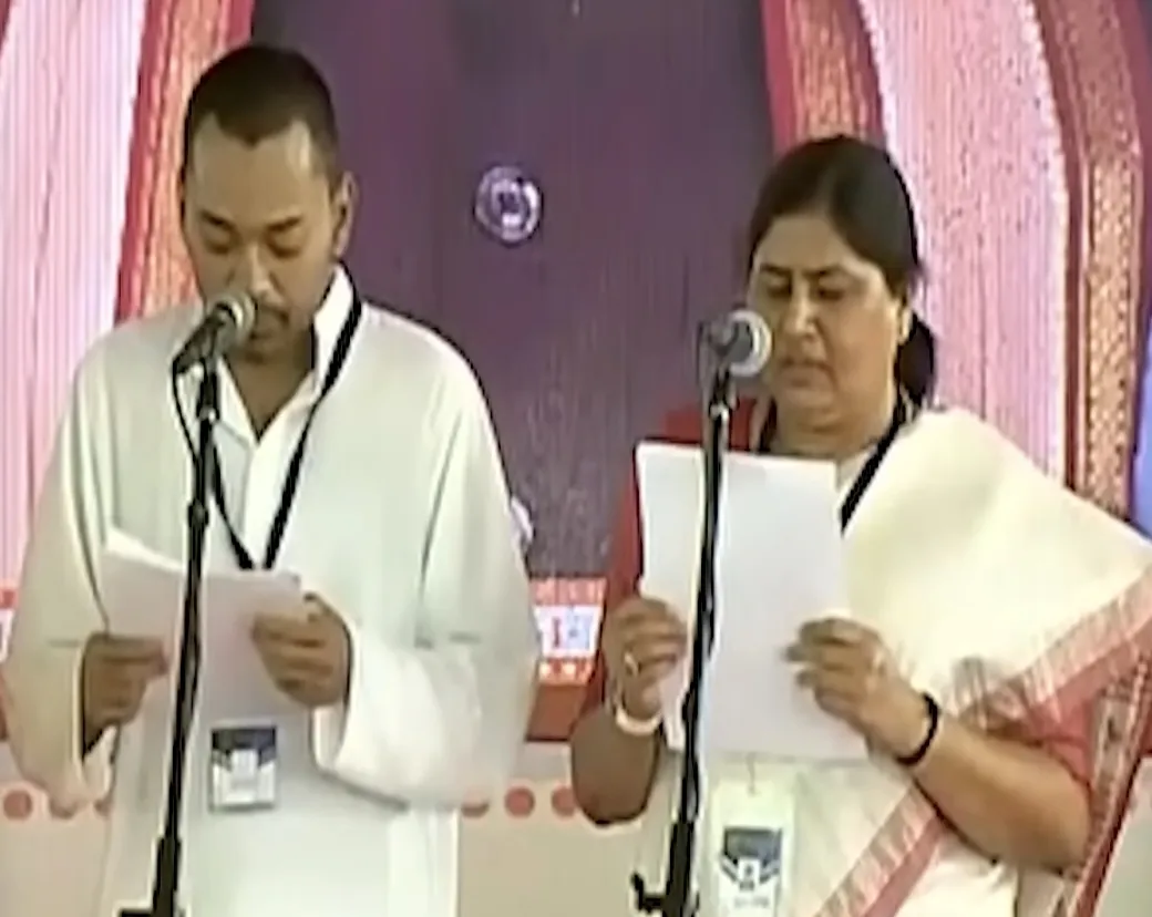 निशांत कुमार ने ली मंत्री पद की शपथ 