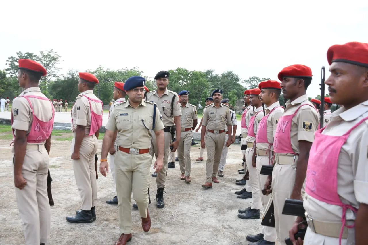 प्रशिक्षण केंद्र का पुलिस अधीक्षक ने किया औचक निरीक्षण
