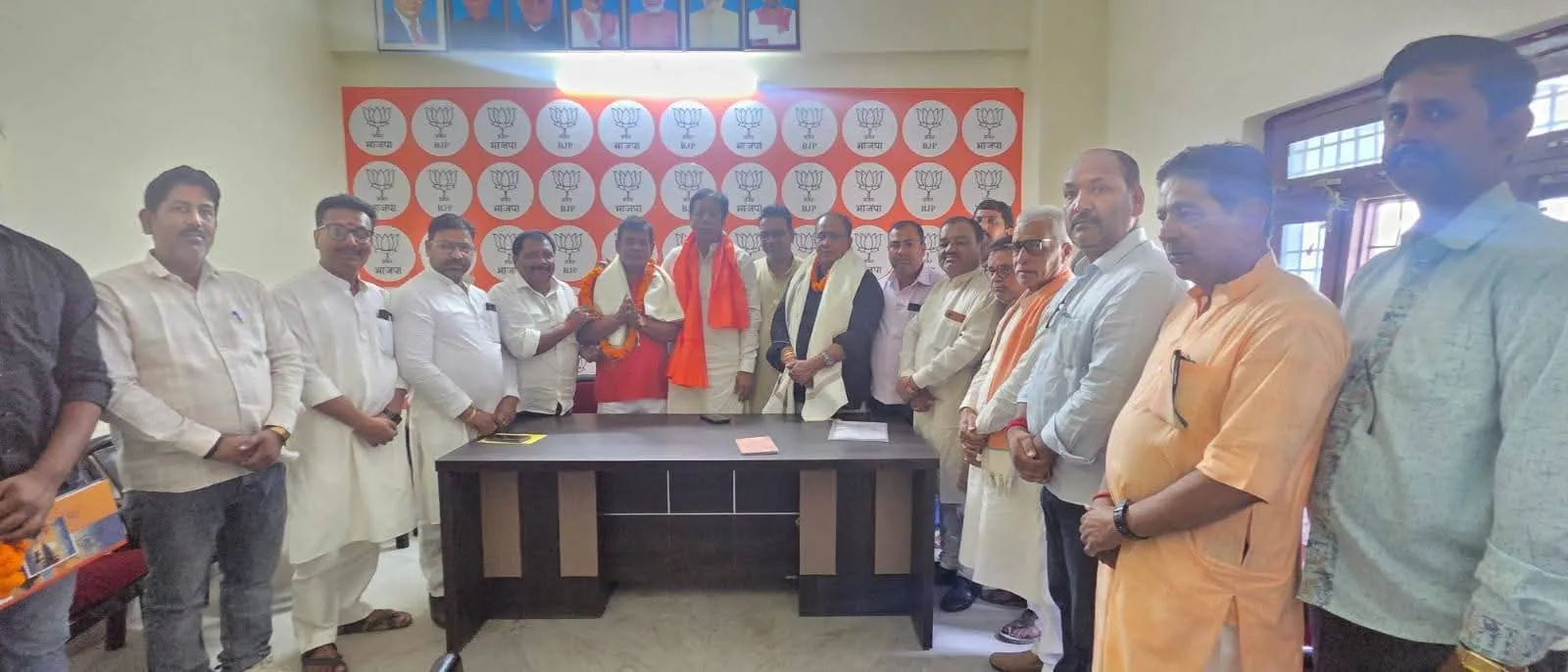 बंगाल में हुई जीत पर सांसद का स्वागत समारोह