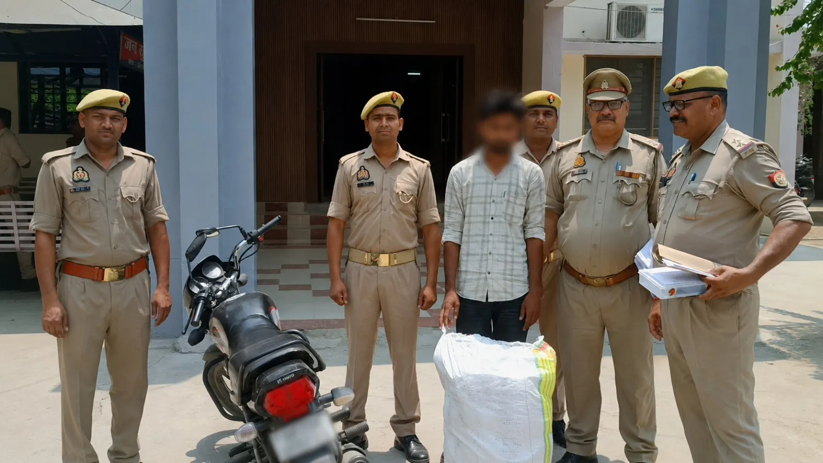 22 किलो से अधिक गांजा के साथ अंतर्जनपदीय तस्कर गिरफ्तार