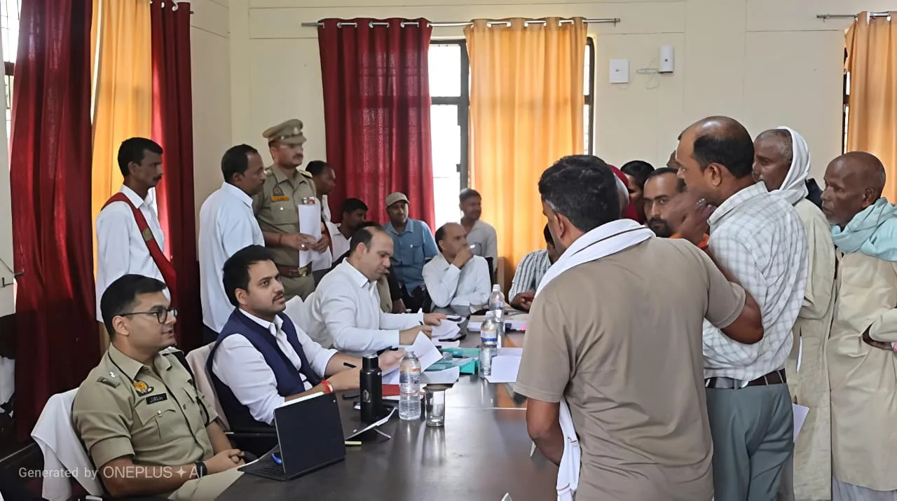 सम्पूर्ण समाधान दिवस पर घोरावल में जिलाधिकारी एवं पुलिस अधीक्षक ने सुनीं जन समस्याएं, दिये आवश्यक दिशा निर्देश