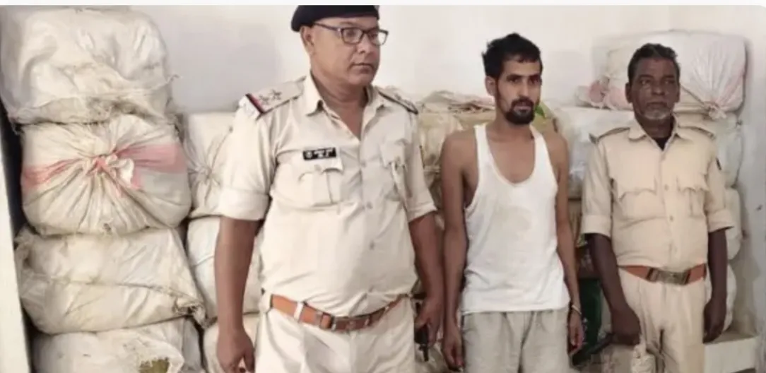 सुपौल में नशे के खिलाफ बड़ी कार्रवाई, पिकअप से 1.71 करोड़ का गांजा जब्त 