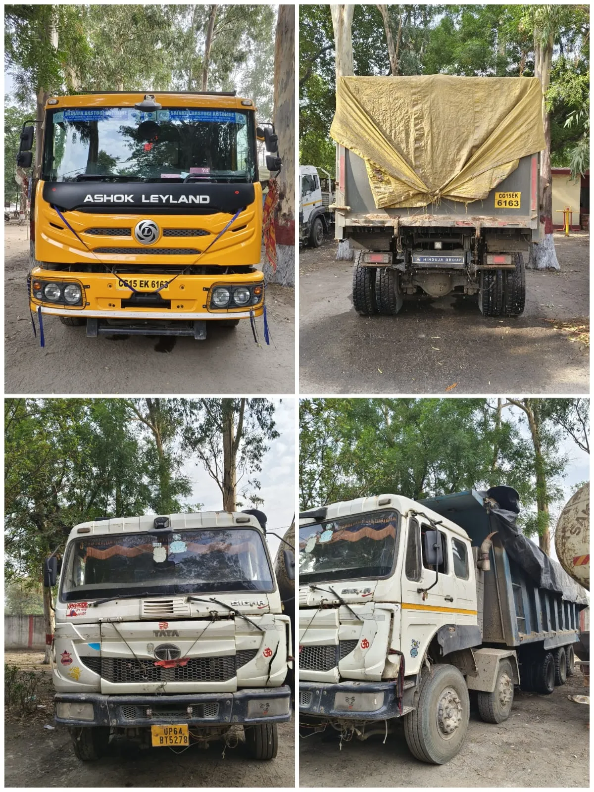 शक्तिनगर पुलिस एवं उप सम्भागीय परिवहन अधिकारी की संयुक्त कार्यवाही में 02 ओवरलोड/मानक विहीन भारी वाहन (ट्रेलर/हाईवा) सीज