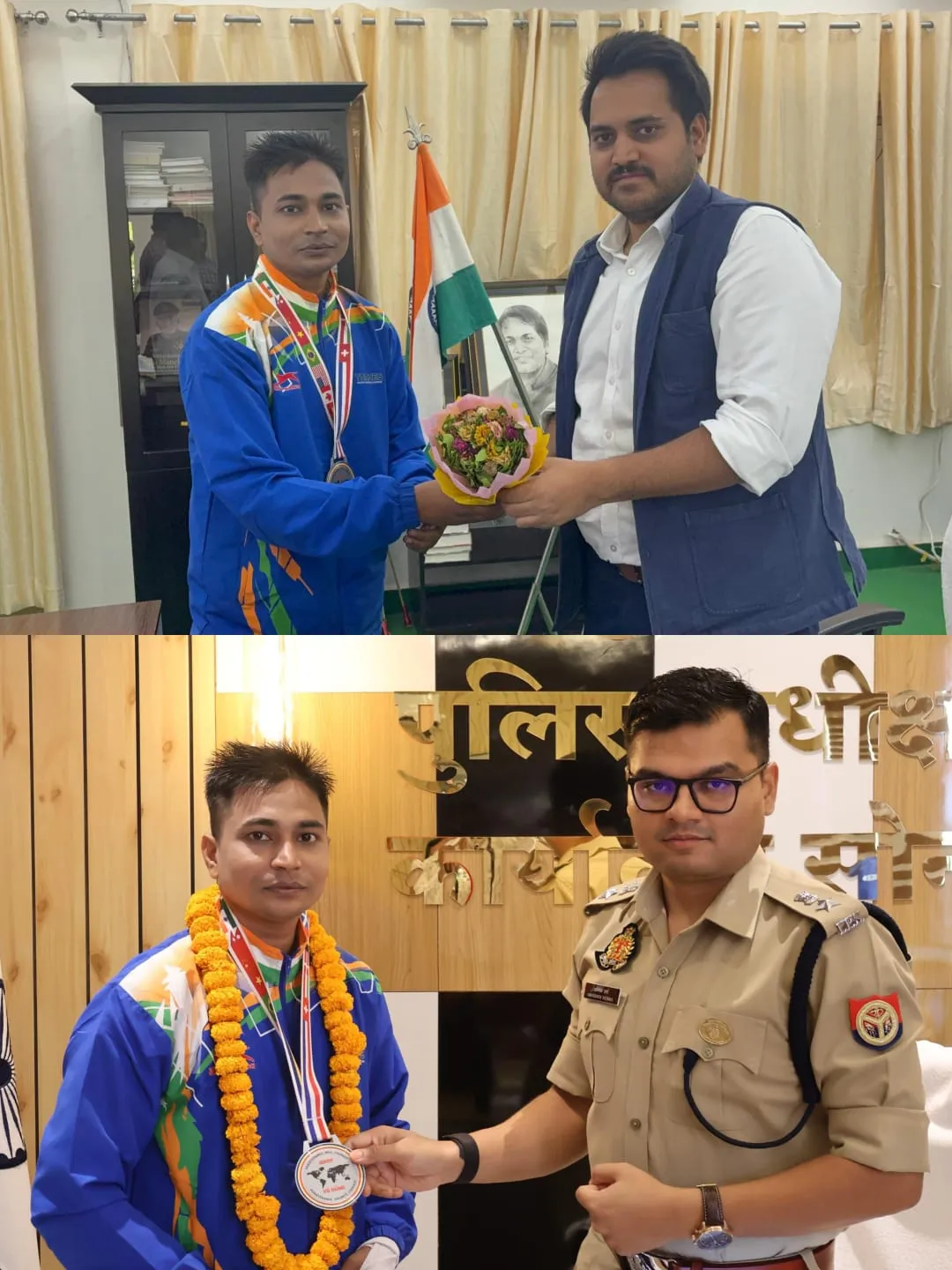 हिण्डालको कर्मचारी रवि सिंह का भव्य सम्मान, विश्व चैंपियनशिप में रजत पदक जीतकर बढ़ाया भारत का मान