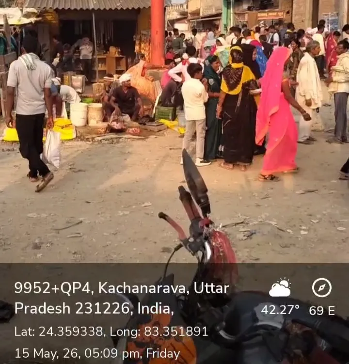 कचनरवा मुख्य बाजार  चढ़ा अतिक्रमणकारियों की भेंट, लोगों को बदबू से हो रही है परेशानी