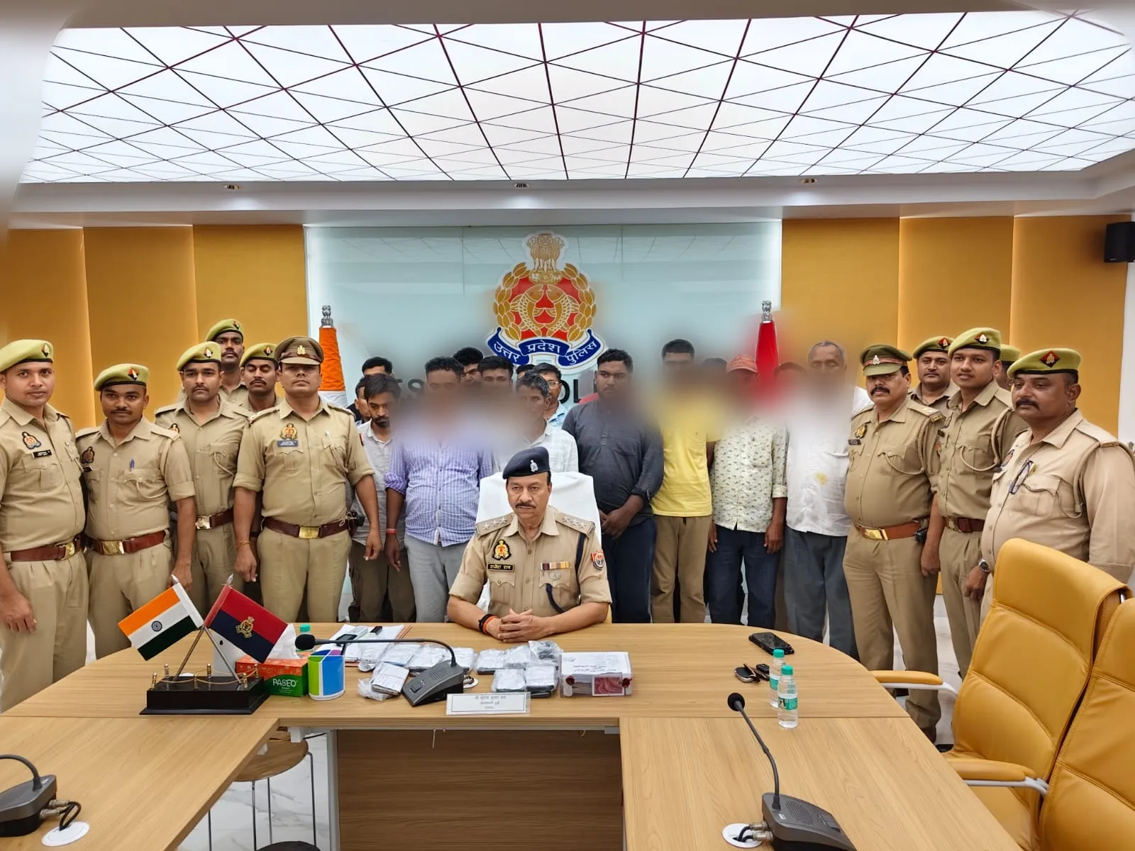 म्योरपुर पुलिस की बड़ी कार्यवाही , जुआ खेलने वाले अंतरप्रांतीय गैंग का पर्दाफाश