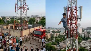 65 हजार वोल्ट के टावर पर चढ़ा प्रेमी, प्रेमिका से शादी की जिद पर मचा हड़कंप