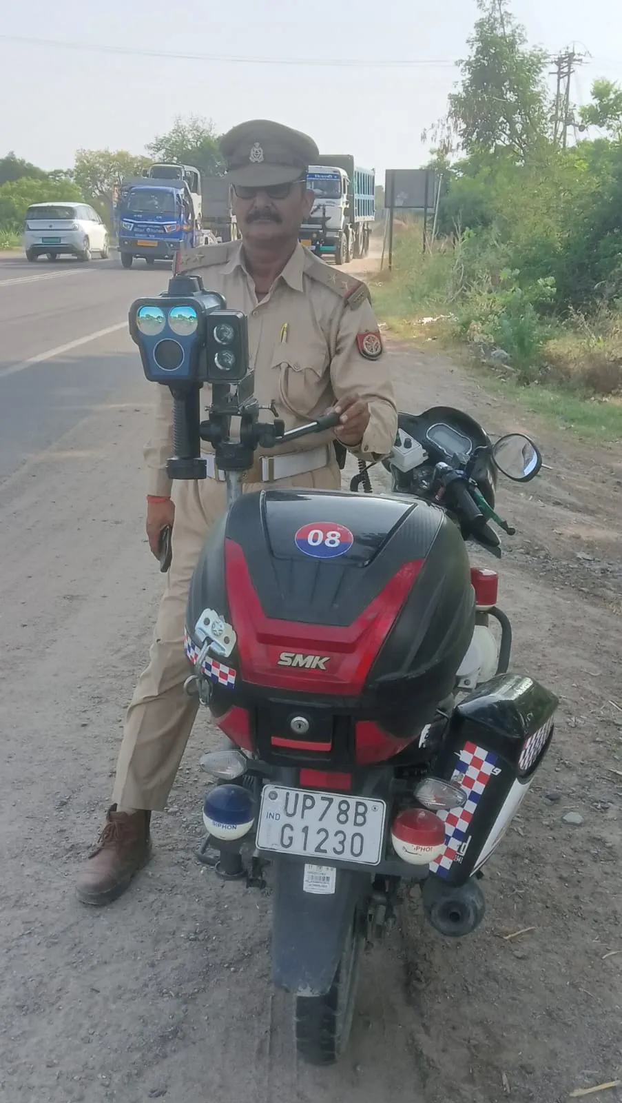 ओवर स्पीड के लिए हर 20 किमी पर 3 इंटरसेप्टर 