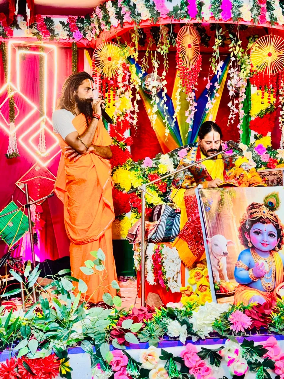 भागवत कथा सुनने से होता है मानव जीवन का कल्याणः मधुसूदनाचार्य महराज