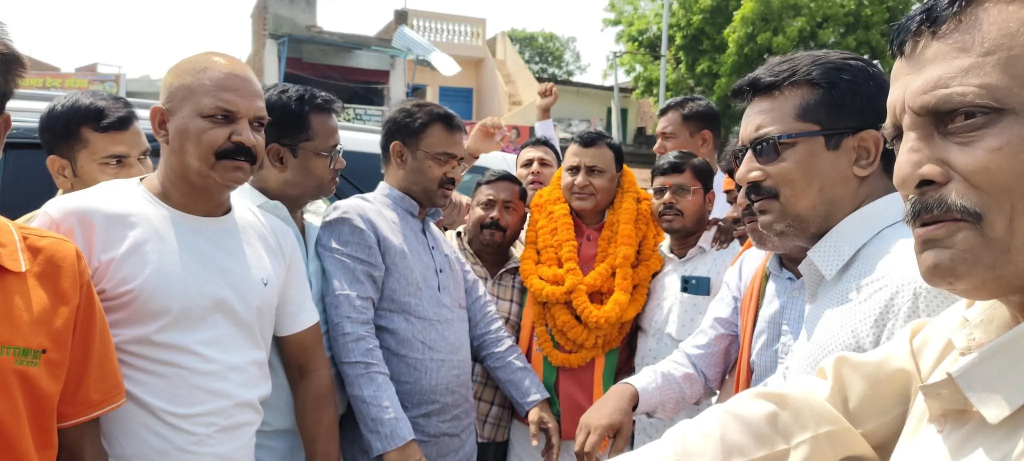 उसका बाजार में भाजपा प्रदेश उपाध्यक्ष का हुआ स्वागत