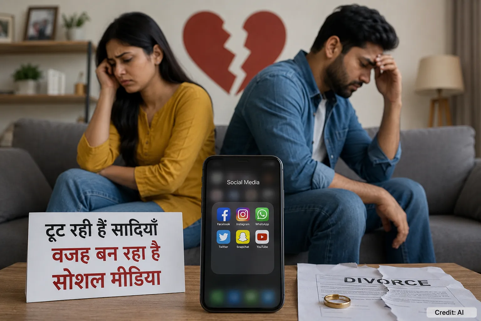 सोशल मीडिया की बढ़ती दखल से रिश्तों में दरार, टूटती शादियों की नई वजह बन रहा डिजिटल संसार