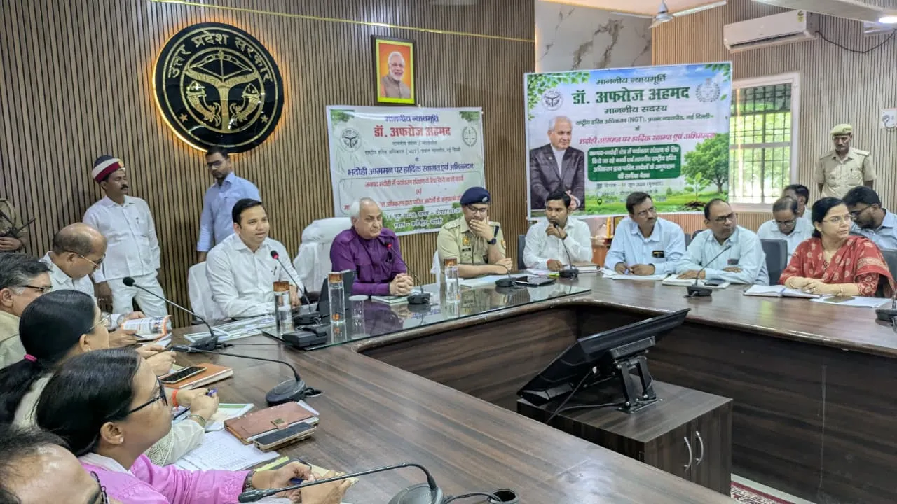 एनजीटी सदस्य ने की पर्यावरणीय कार्यों की समीक्षा, समधा ताल पुनर्जीवन की सराहना