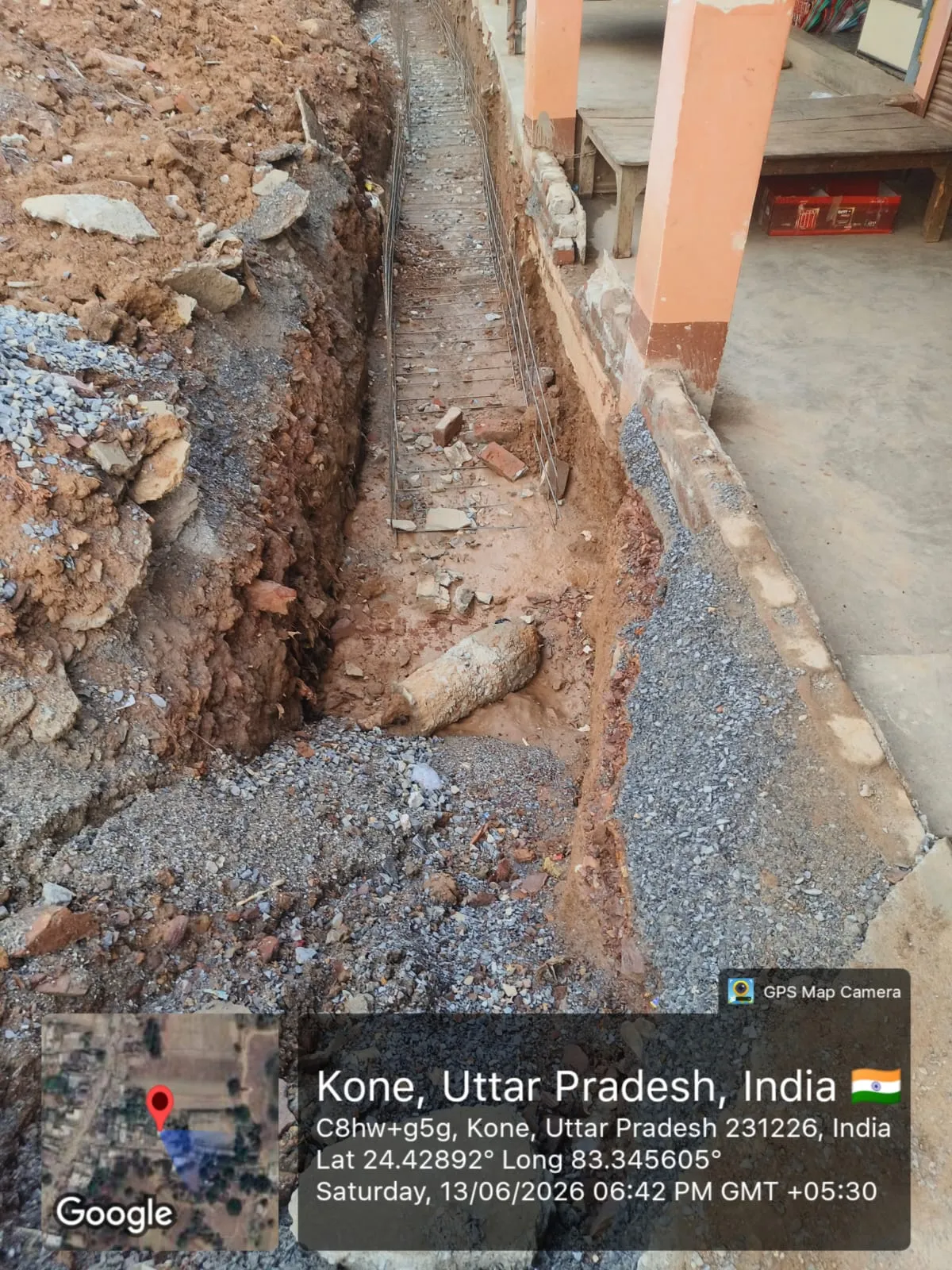 कोन में नाली निर्माण कार्य में भारी अनियमितता का आरोप, स्थानीय लोगों में आक्रोश