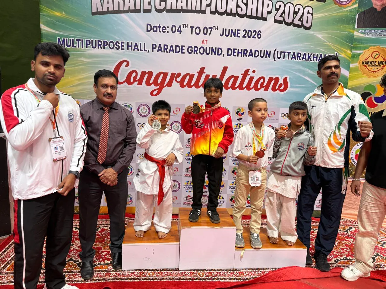 जूनियर नेशनल कराटे चैंपियनशिप में गीतांक आयुष ने जीता स्वर्ण पदक