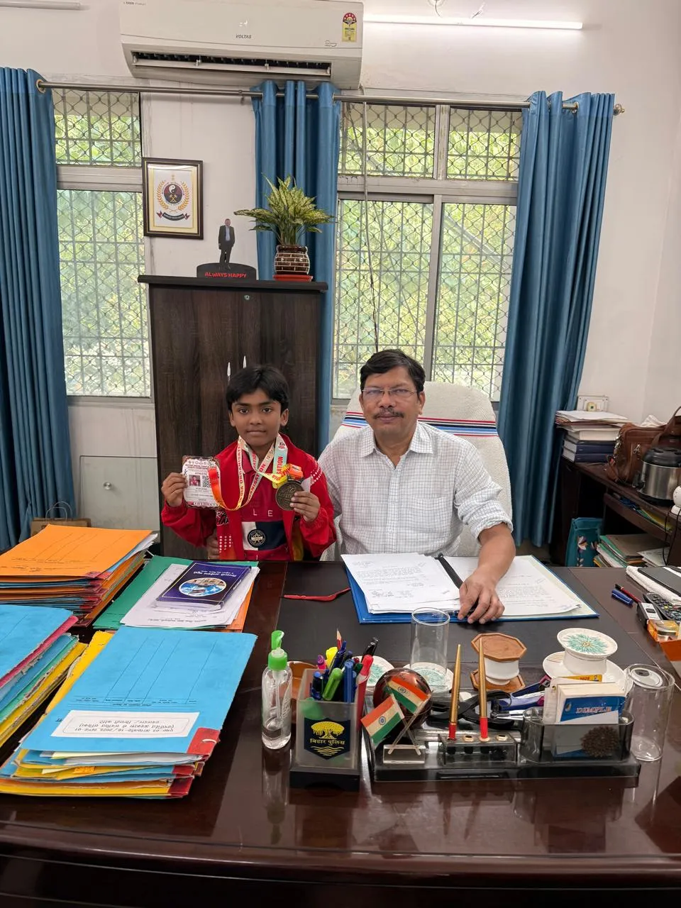 जूनियर नेशनल कराटे चैंपियनशिप में गीतांक आयुष ने जीता स्वर्ण पदक
