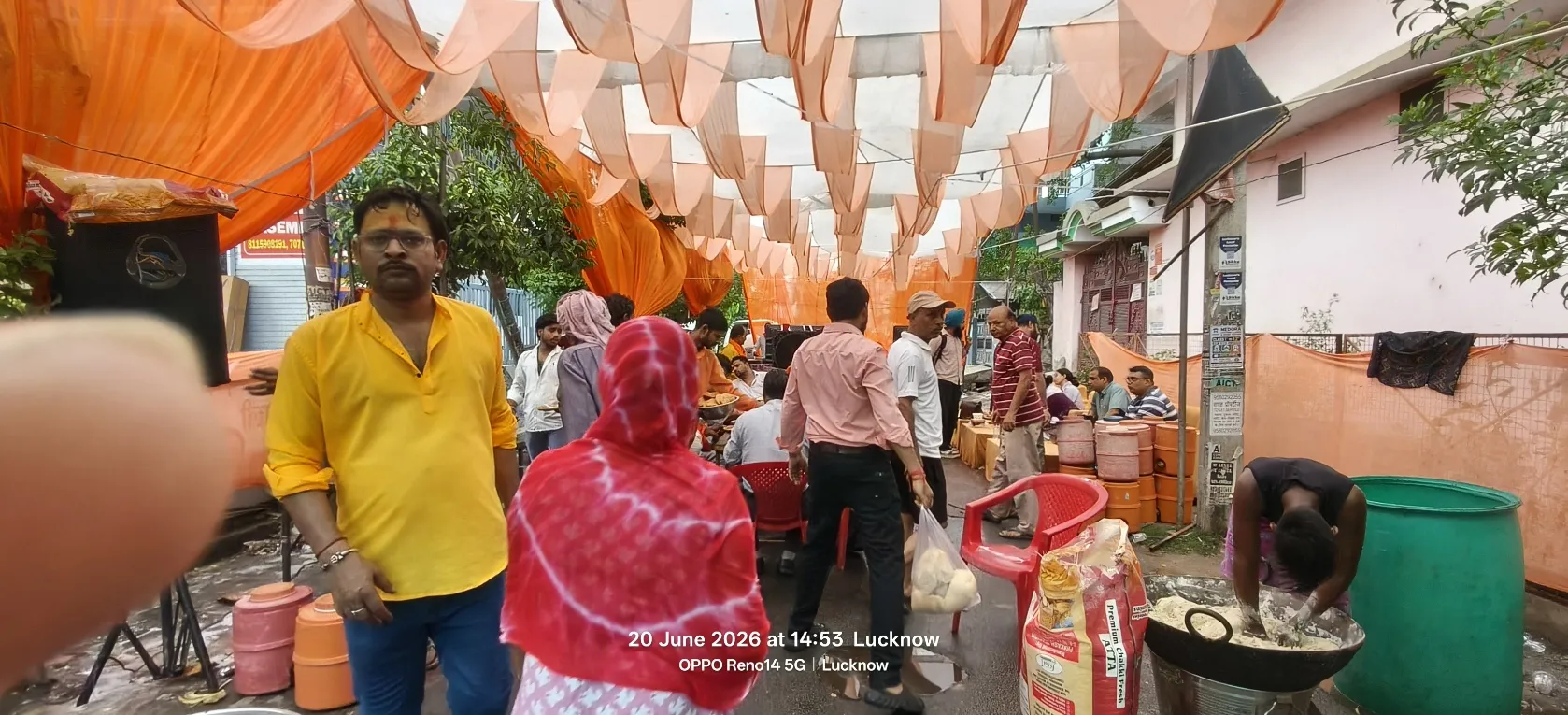 राजधानी लखनऊ के गुलाचीन मंदिर पर हुआ भव्य सुन्दर कांड और भंडारे का आयोजन