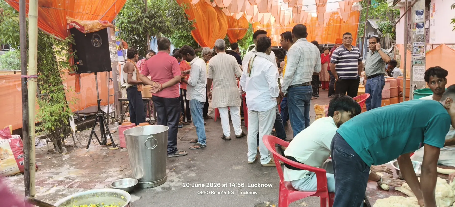 राजधानी लखनऊ के गुलाचीन मंदिर पर हुआ भव्य सुन्दर कांड और भंडारे का आयोजन