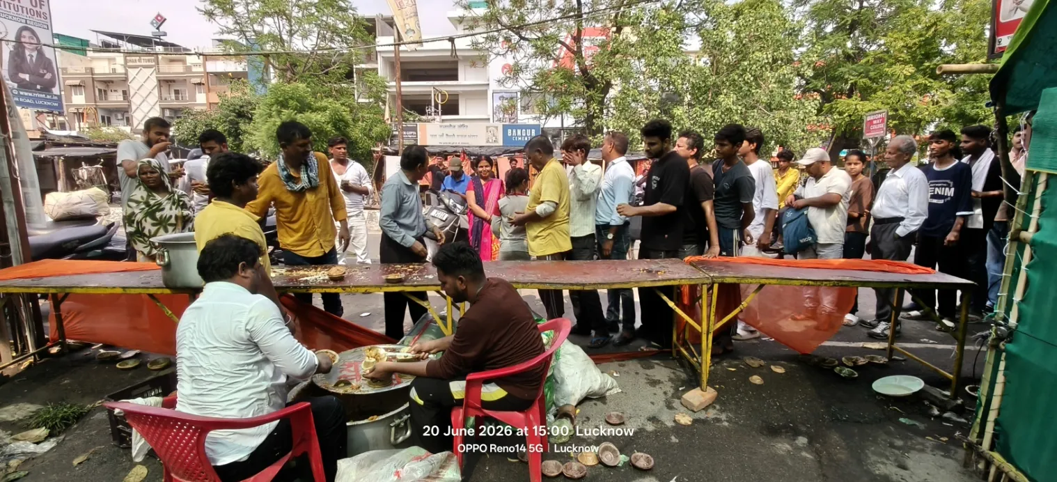 राजधानी लखनऊ के गुलाचीन मंदिर पर हुआ भव्य सुन्दर कांड और भंडारे का आयोजन 