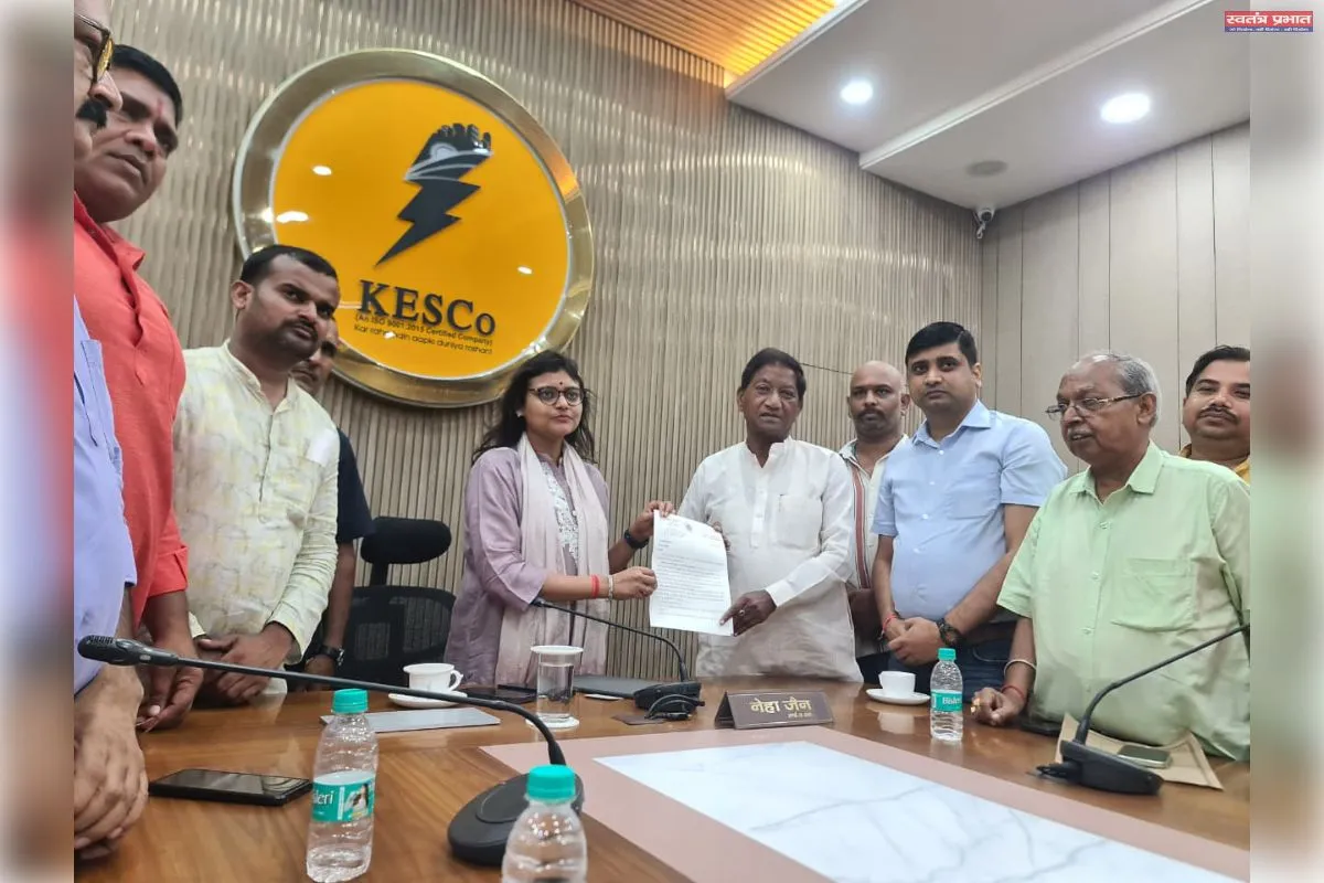श्री जगन्नाथ रथयात्रा में बिजली की अबाध सप्लाई  के लिए केस्को एमडी से वार्ता की 