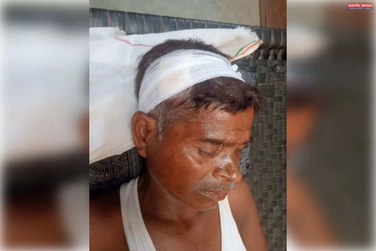 पशु चराकर लौट रहे व्यक्ति पर हमला
