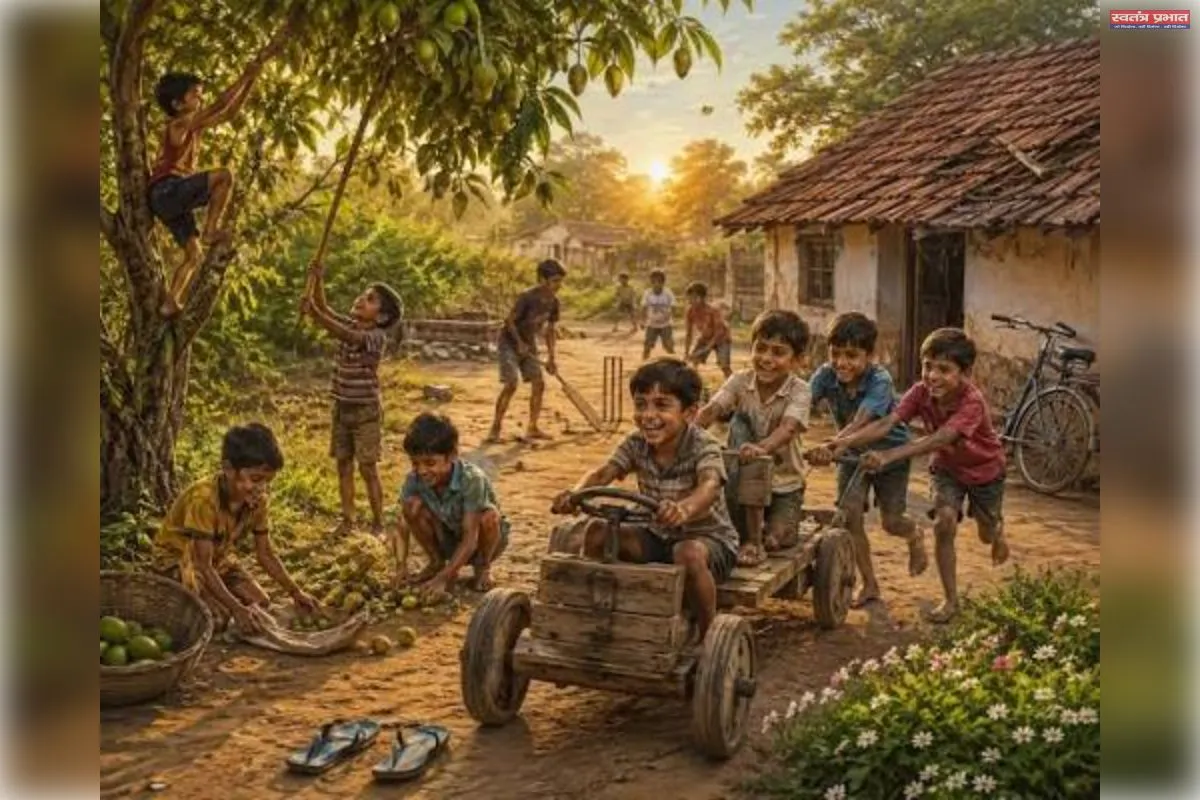 बच्चों की चहकती ज़िंदगी पर पड़ रहा विकास का काला साया