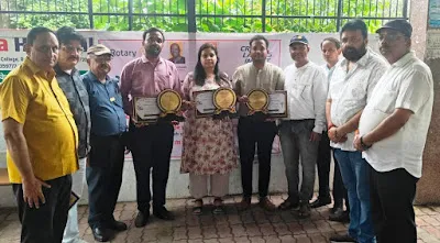 सम्मानित कर रो. क्लब बस्ती सेन्ट्रल ने की नये सत्र की शुरूआत