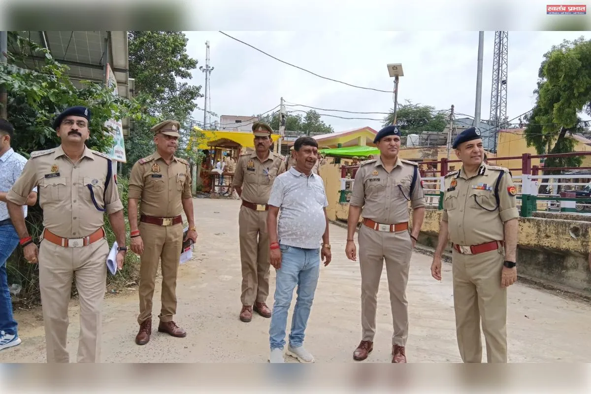अपर पुलिस महानिदेशक ने बाबा घुइसरनाथ धाम में प्रबन्धों का लिया औचक जायजा