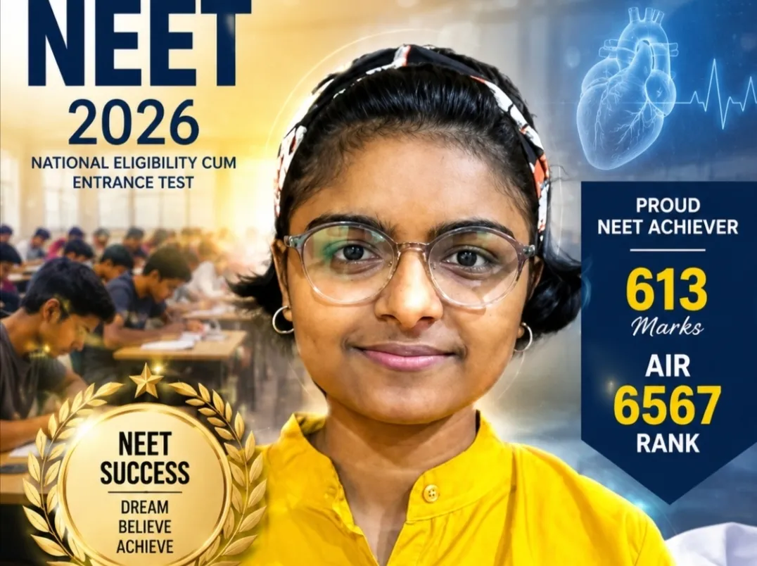 प्रथम प्रयास में नीट फतह: कृतिका दुबे ने 613 अंक और ऑल इंडिया 6567वीं रैंक से बढ़ाया क्षेत्र का मान