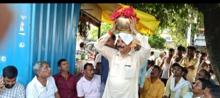 संत शिरोमणि रविदास जयंती के 650 वर्ष पूर्ण होने पर कलश यात्रा निकाली