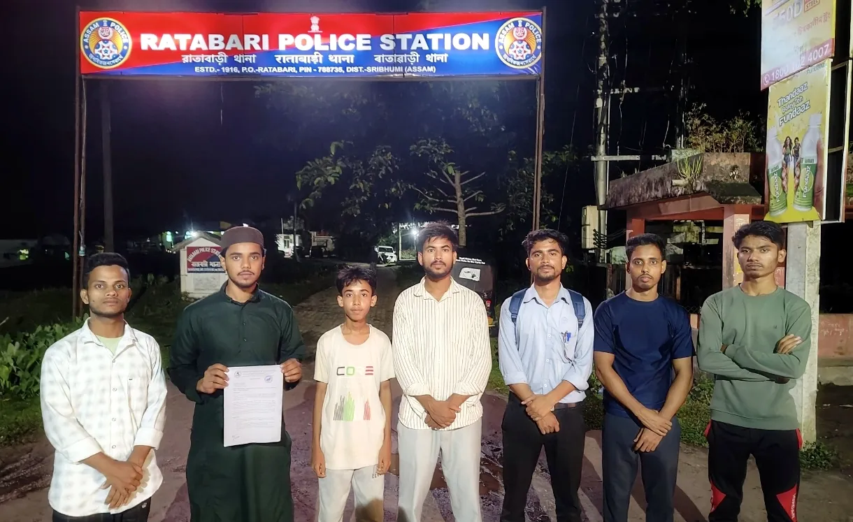 महिला–बच्चों सुरक्षा की मांग को लेकर राताबाड़ी थाने में USB ने सौंपा ज्ञापन।