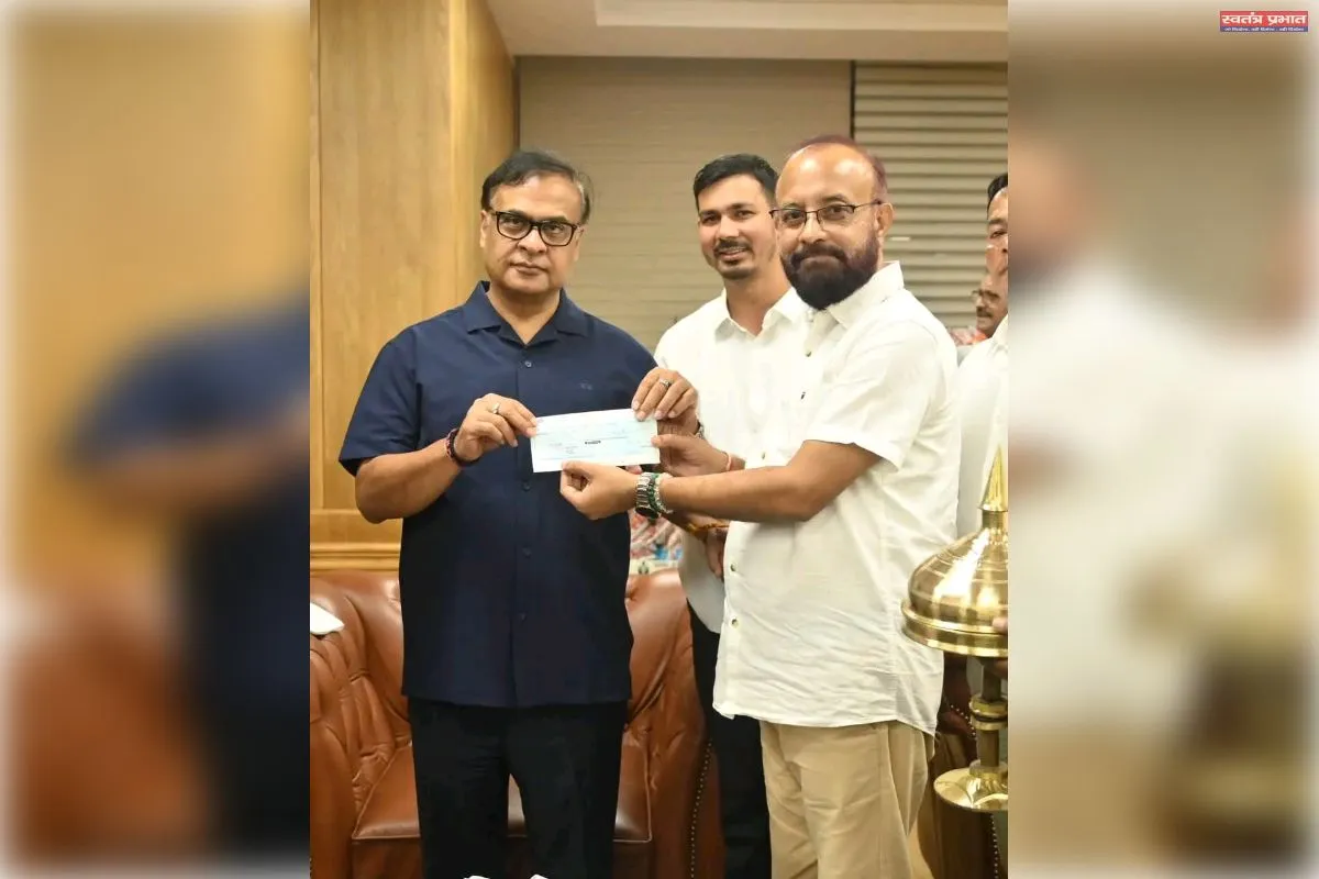 मुख्यमंत्री राहत कोष में 10.63 लाख रुपये जमा, विधायक डॉ. मिलन दास ने सहयोगकर्ताओं का जताया आभार