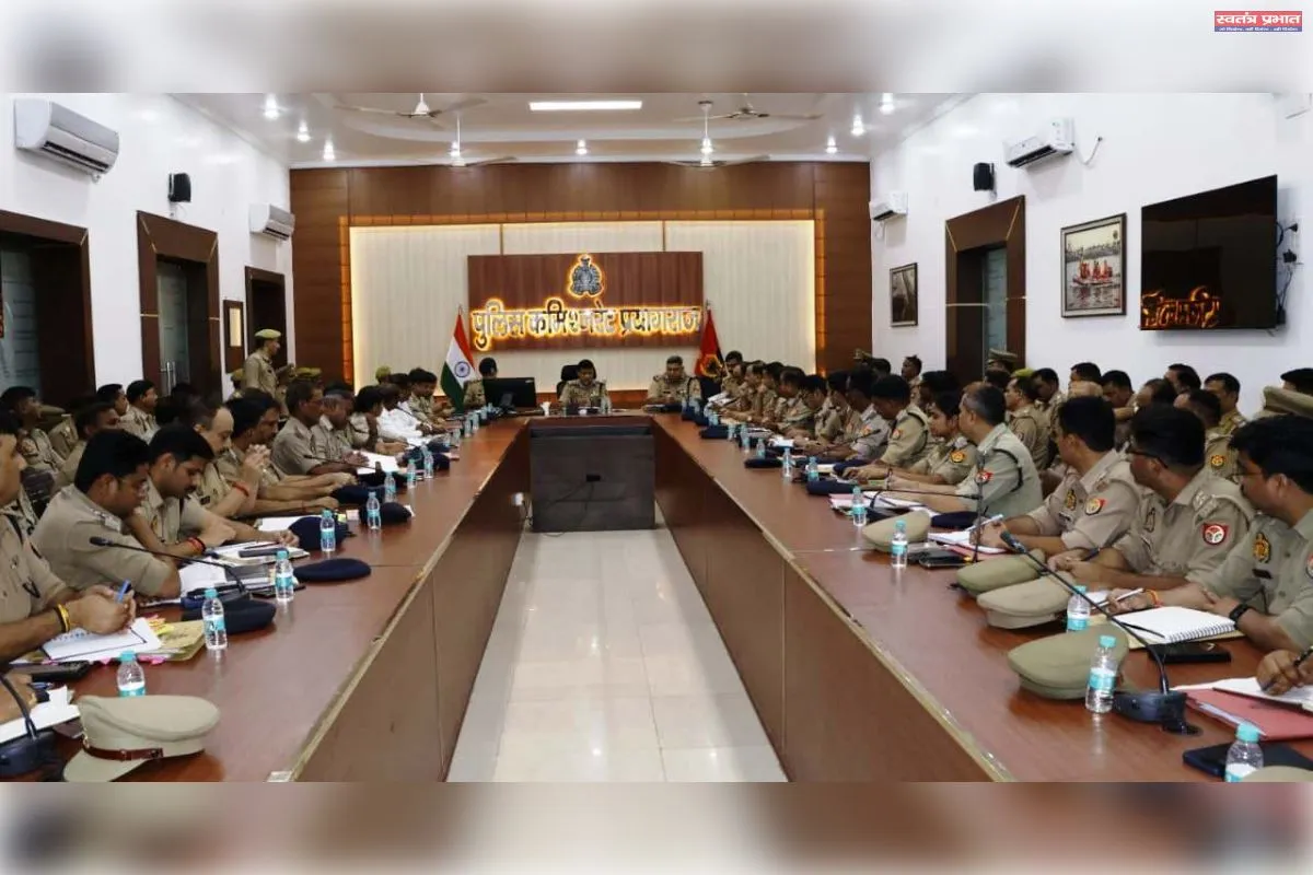 श्रावण मास में कांवड़ यात्रा के  दृष्टिगत पुलिस आयुक्त की अध्यक्षता में उच्च स्तरीय बैठक