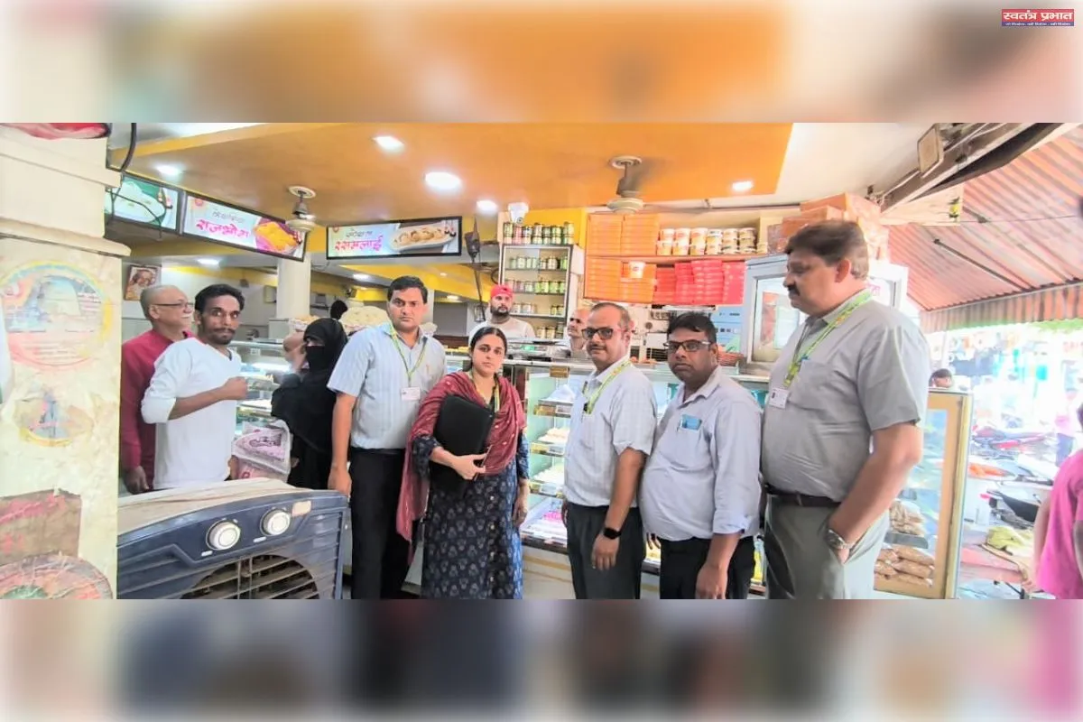 खाद्य सुरक्षा विभाग की छापेमारी, सात नमूने लिए