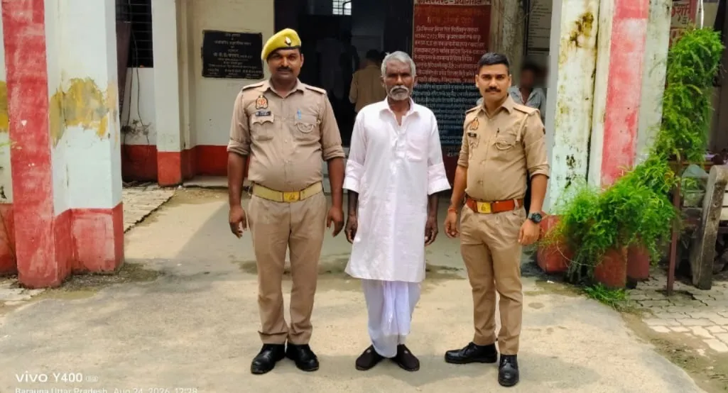   उतरांव पुलिस द्वारा 01 वारण्टी अभियुक्त गिरफ्तार।