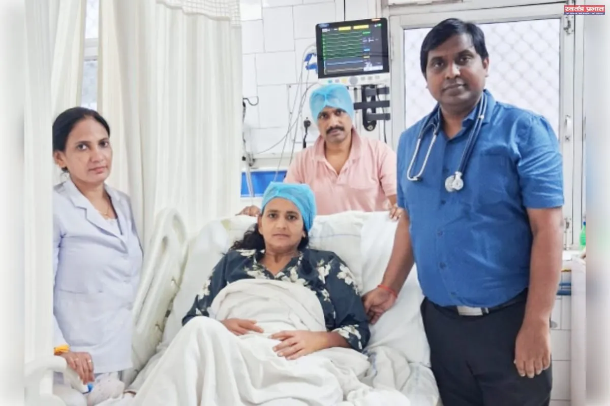 केंद्रीय चिकित्सालय  रेलवे में की गई एक जटिल सर्जरी।