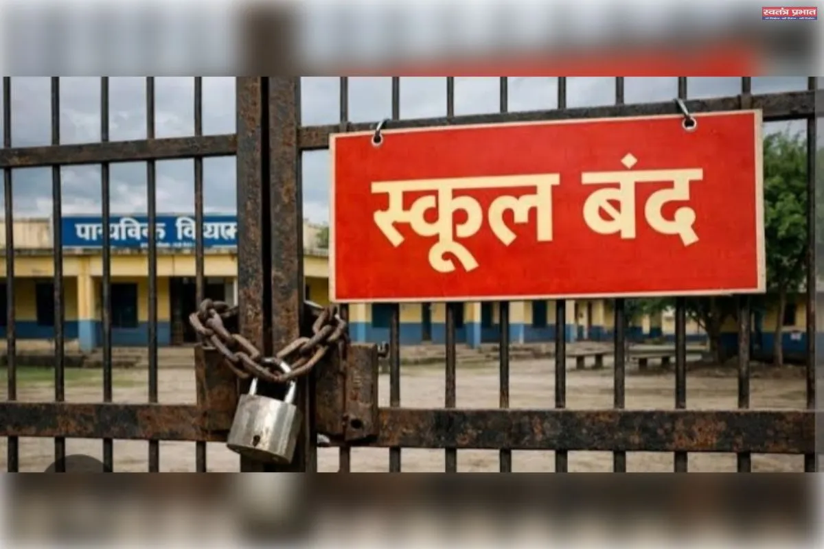 बुधवार को जनपद में भारी वर्षा को लेकर  कक्षा 1 से 8 तक  के समस्त स्कूल बंद