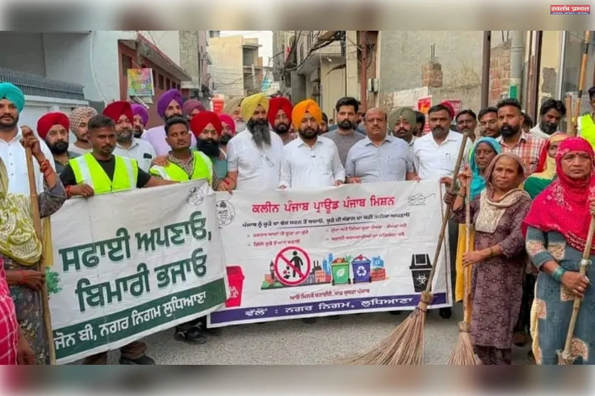 कैबिनेट मंत्री हरदीप सिंह मुंडियां ने गुरु तेग बहादुर नगर में चलाया सफाई अभियान