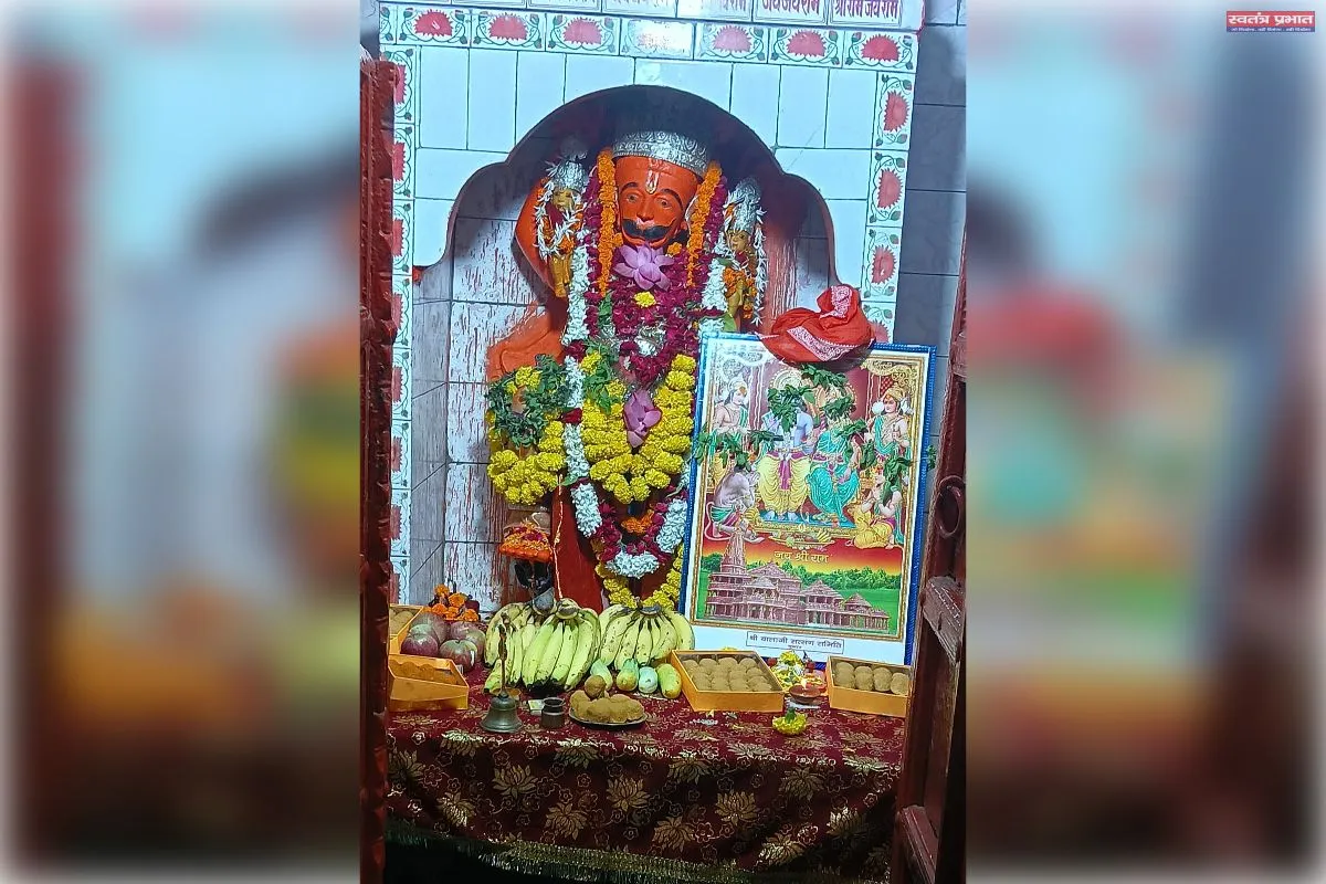 हनुमान जी का वार्षिक श्रृंगार व सुंदरकांड का हुआ आयोजन।   