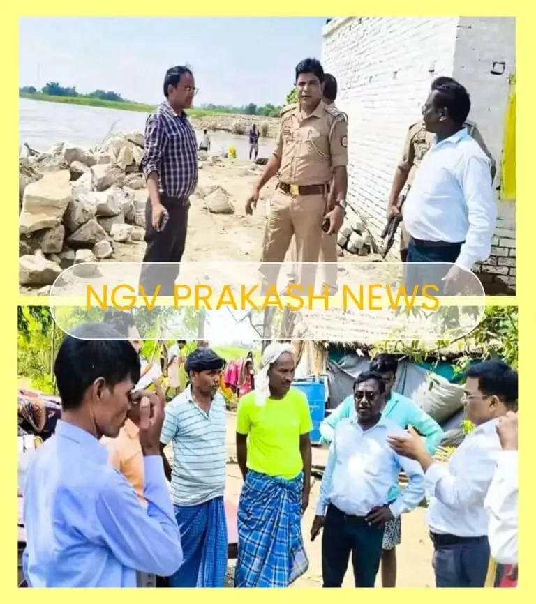 सरयू नदी में तेज कटान से ग्रामीणों में दहशत, दो झोपड़ियां नदी में समाईं