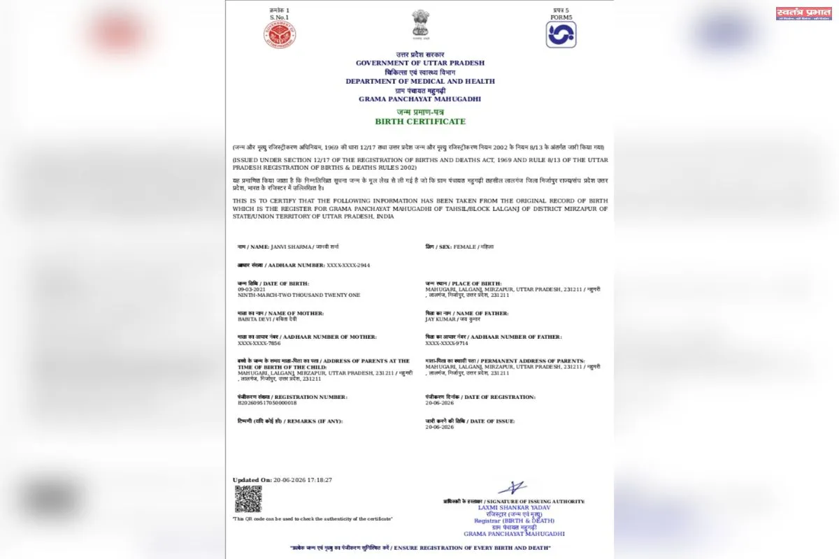 जिस जन्म प्रमाण पत्र को जांच के बाद सचिव ने बताया असंभव, वही प्रमाण पत्र दोबारा कैसे हुआ जारी? किसके आदेश पर चला पूरा खेल, ग्रामीणों ने उठाए गंभीर सवाल