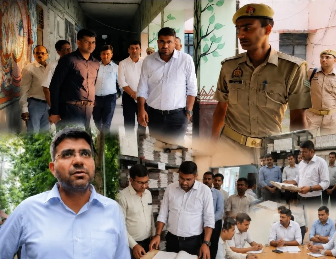 खजनी तहसील में डीएम का औचक निरीक्षण, अभिलेखों से लंबित मामलों तक परखी व्यवस्था